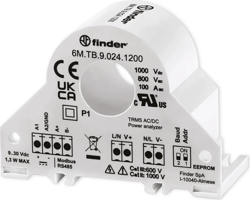 Transformateur de courant 100A FINDER pour tableau électrique TB9