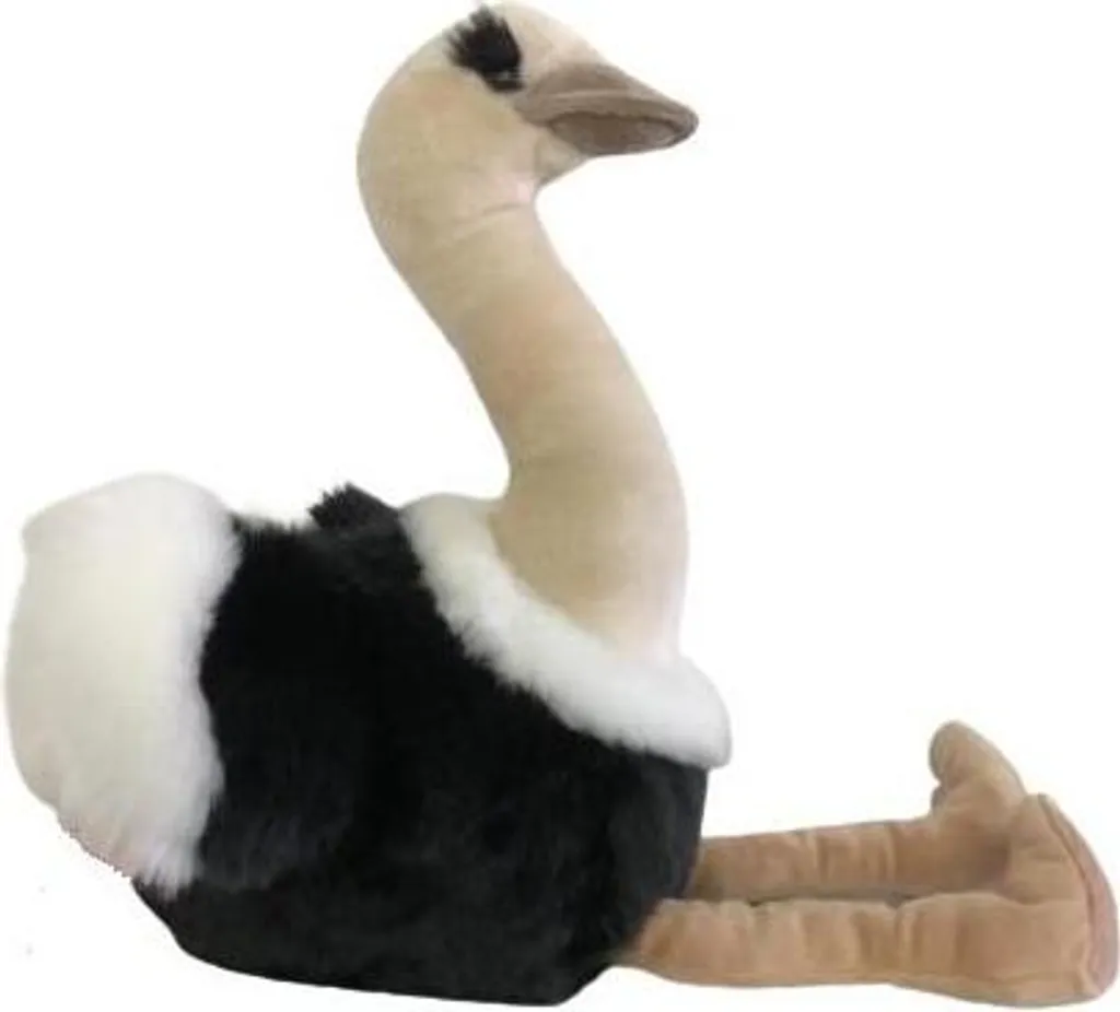 Autruche avec pendentif 36cm - Peluche élégante pour décoration de chambre