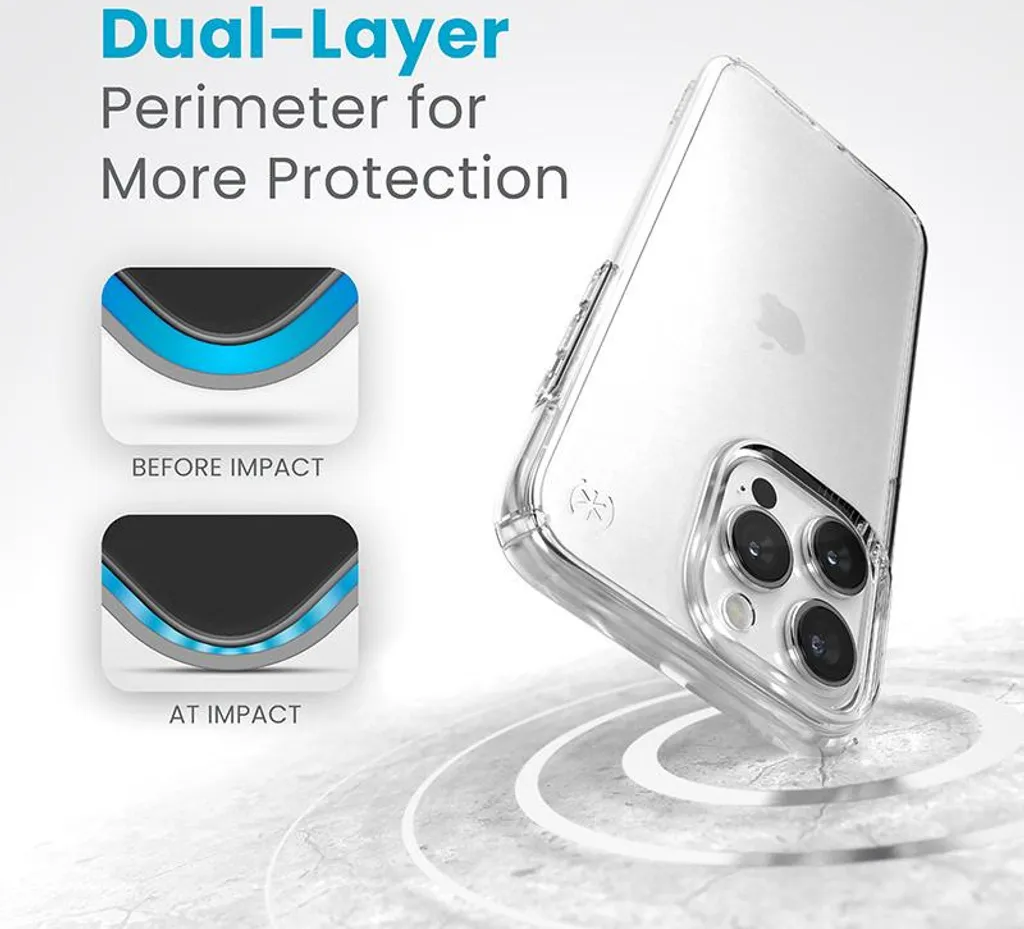 Coque de protection iPhone 15 Pro Max Speck Presidio Perfect-Clear Antichoc - 8