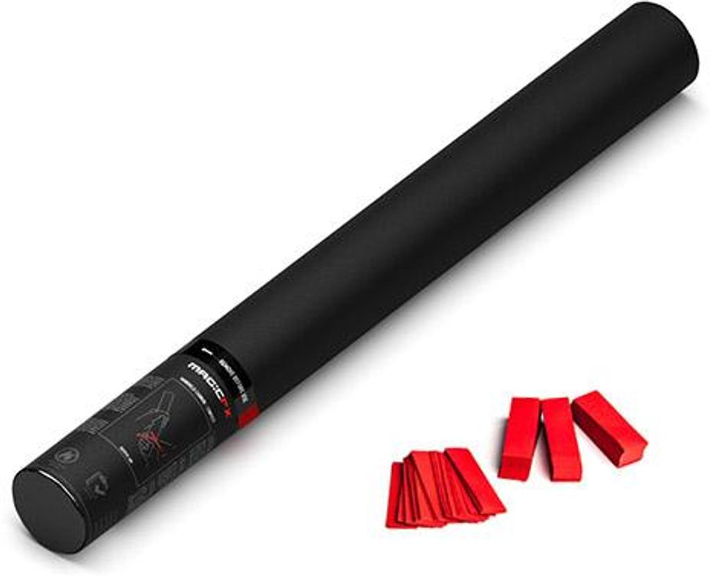 Magic FX Handbetriebene Konfettikanone 50cm - Rot Produktbild 