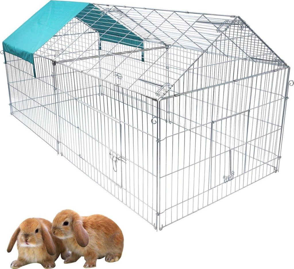 Luxus-Tierhaustierbox XL, Zinn, Silber, 220x103x85cm