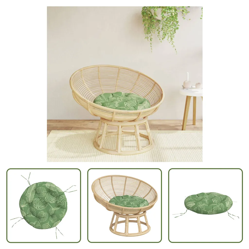 Cuscino da Pavimento Rotondo Ø 60 cm Living Store Foglie Oxford