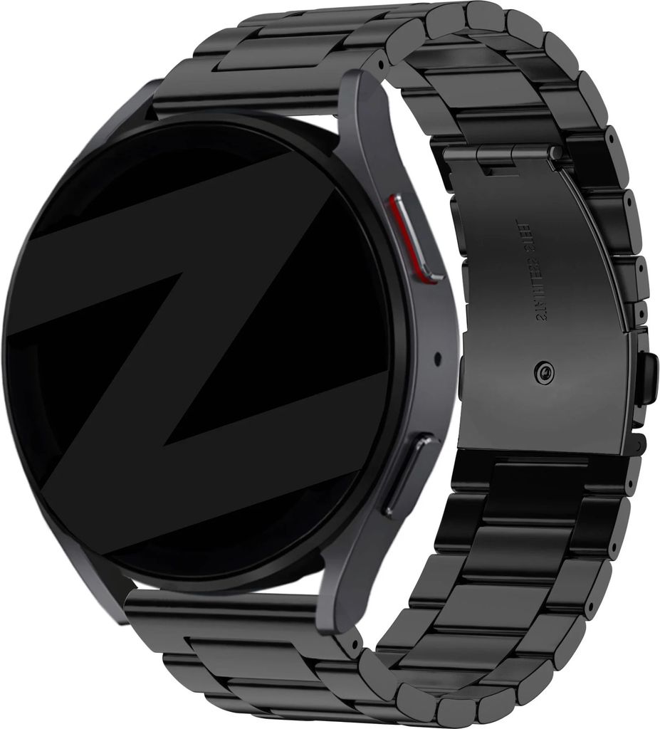 Bandz Universal 22mm Stahlband 'Classic' passend für Samsung Galaxy Watch 3 45mm / Watch 1 46mm / Gear S3 Classic & Frontier - Polar Vantage M / M...