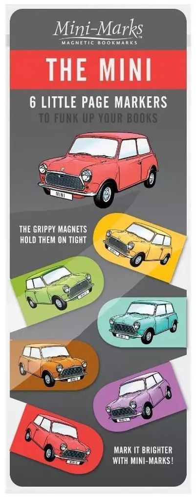 Magnetisches Lesezeichen Mini Cooper, 6 Stück
