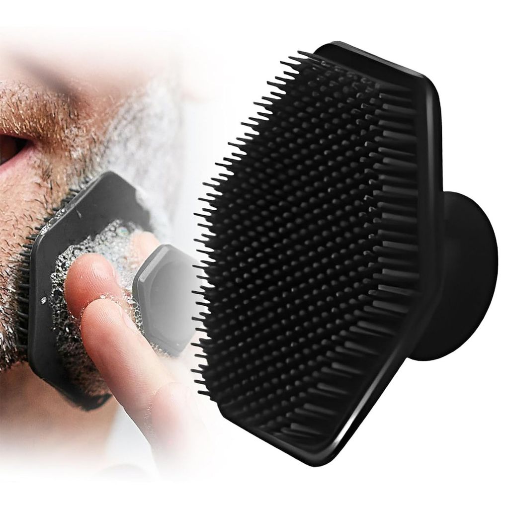 Gesichtsbürste für Männer, Silikon-Gesichtsreinigungsbürste, Sanftes Peeling-Pad-Massagegerät, Abgestorbene Haut im Gesicht loswerden