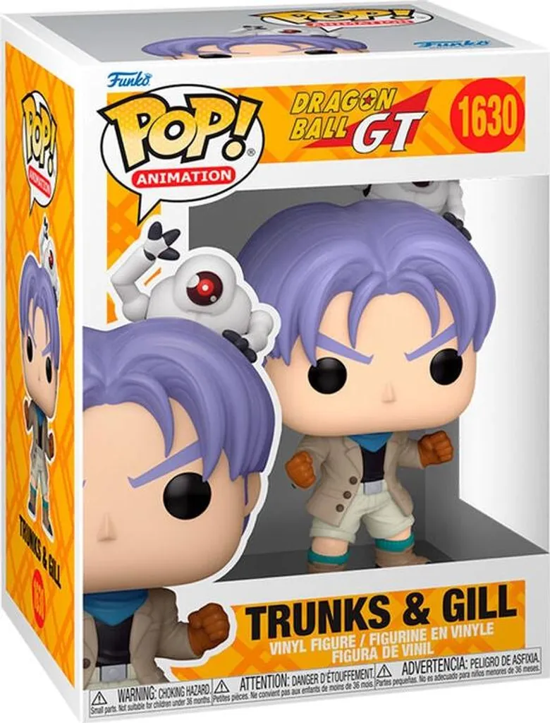 Statue Dragon Ball GT Trunks avec Robot Gill pour Décoration Geek