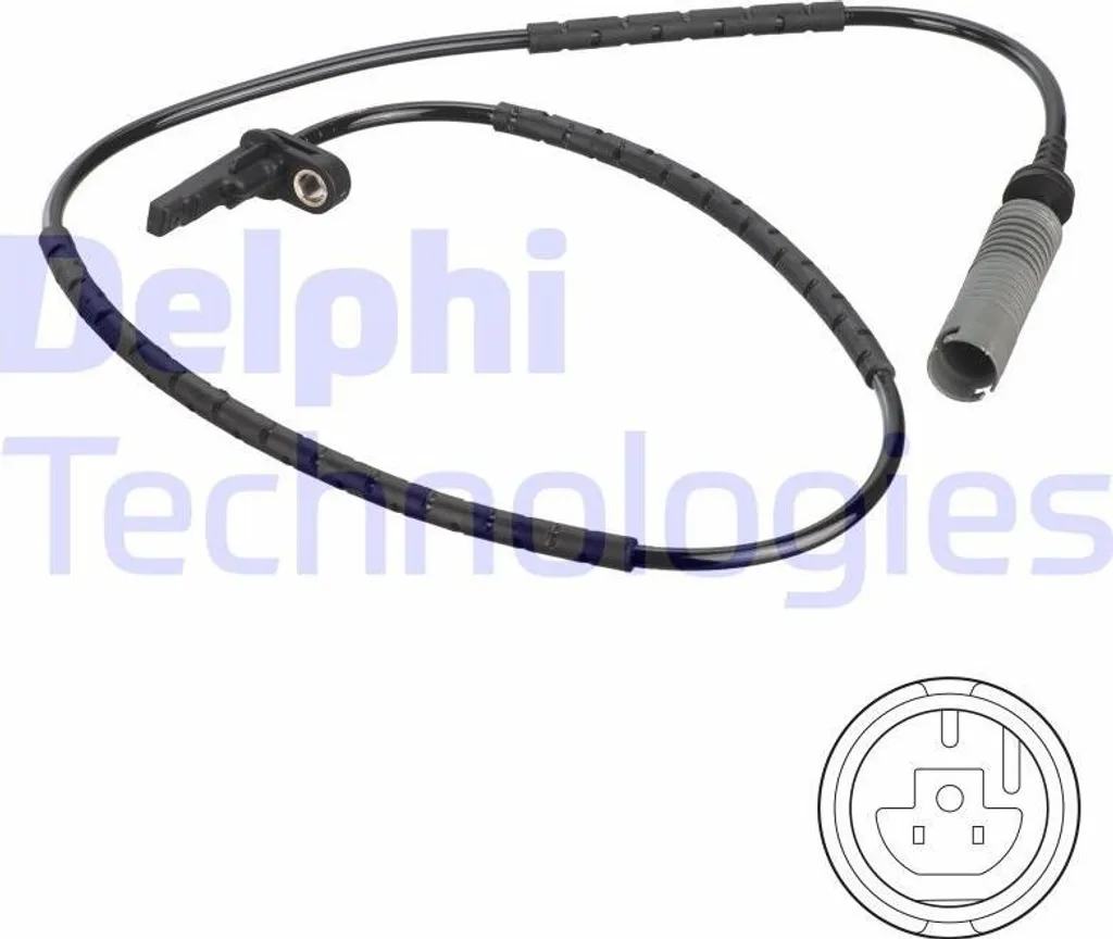 DELPHI SS20772 Sensore velocità ruota OE 34526764610 compatibile con Serie 3 E91, Serie 3 E93, Serie 3 E90, Serie 1 E82, Serie 1 E88, Serie 1 E87, Serie 1 E81