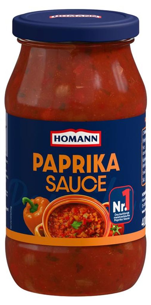 Homann sauce paprika à la mode des Balkans avec tomates et Image du produit 
