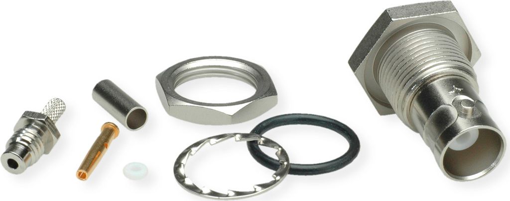 TELEGÄRTNER BNC-Kabeleinbaubuchse 50 Ohm, für RG-316/U crimp