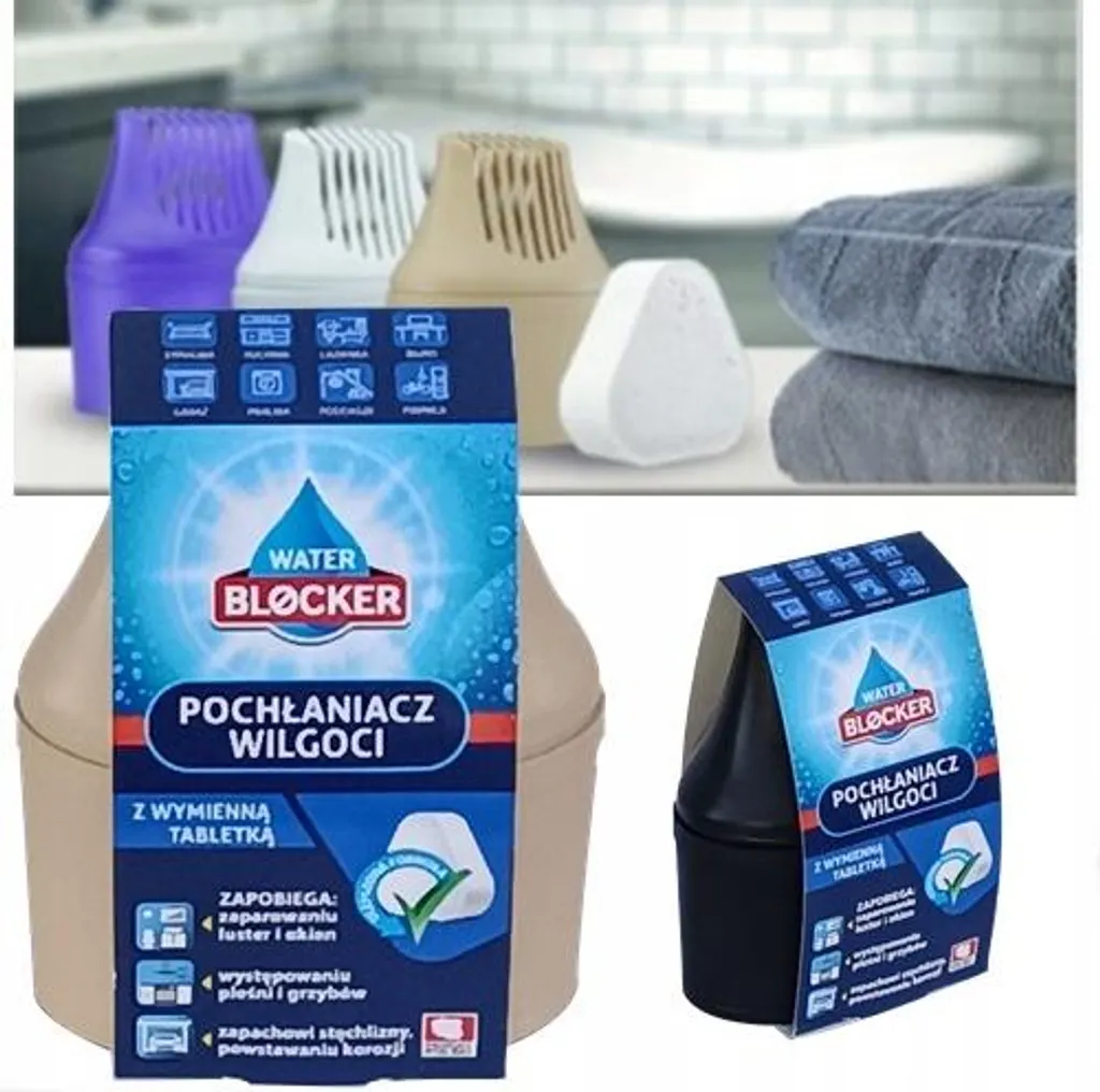 Assorbitore di umidità + compressa 250g Deumidificatore Blocco dell'acqua Max
