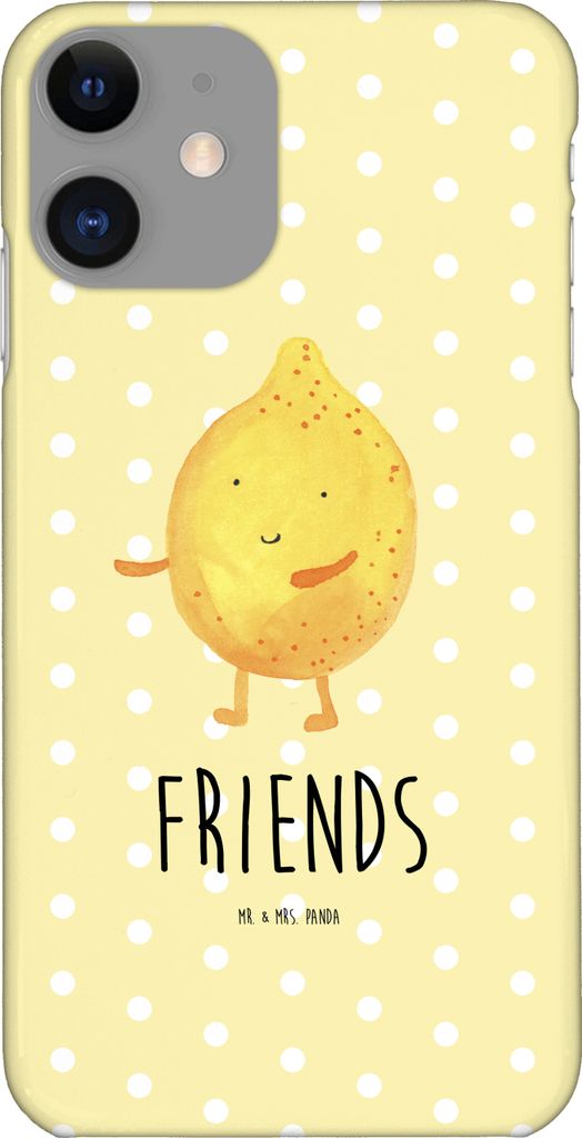 Mr. & Mrs. Panda Iphone 11 Handyhülle Beste Freunde Zitrone - Gelb Pastell - Geschenk, Gute Laune, Hülle, Fehlende Keywords, Handy Schutzhülle, ...