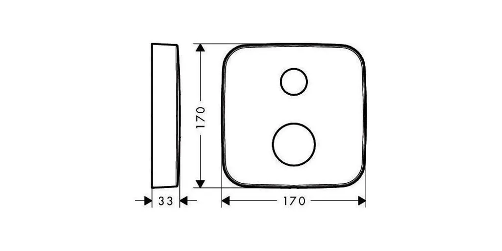AXOR 14973820 Rosone Maggiorato Softsquare: Risolvi l'Incasso - 2