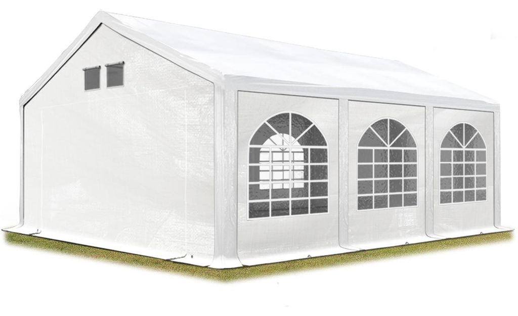 TOOLPORT Partyzelt Festzelt 4x6 m in weiß Professional PE Produktbild 