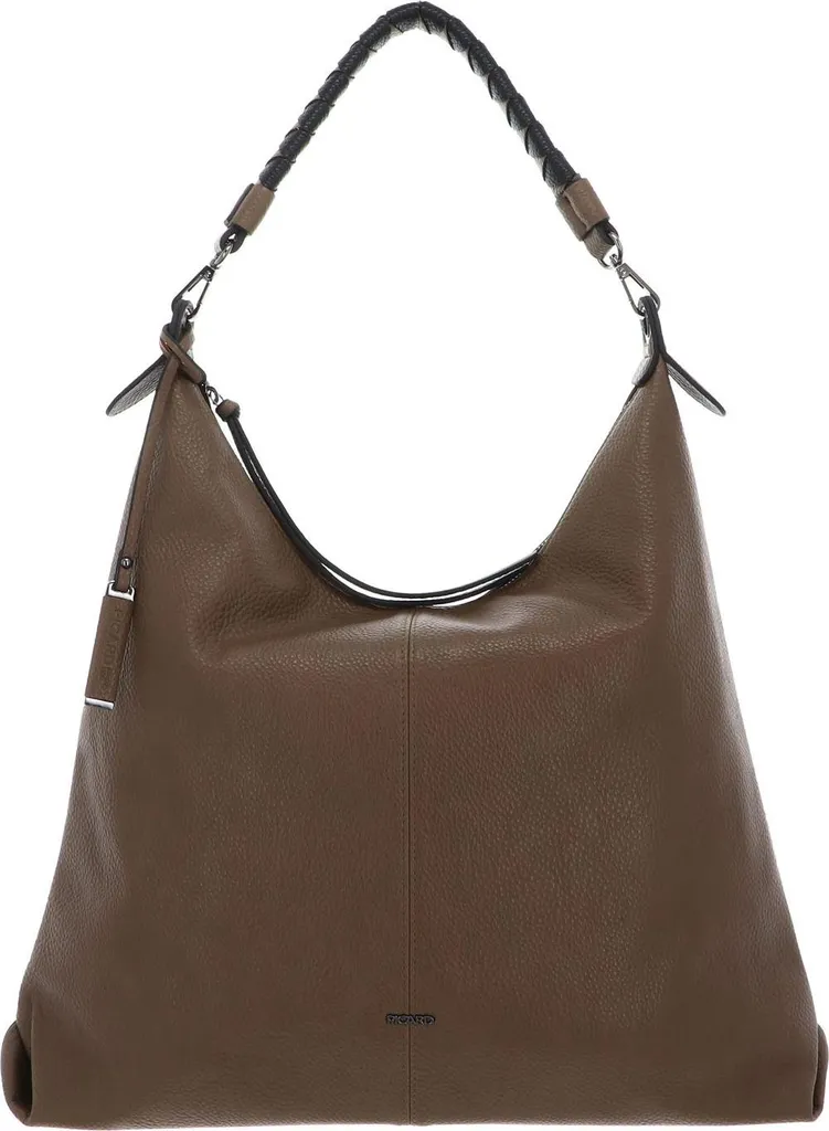 PICARD Sac Shopper Grace Gravel en cuir taupe - Grand sac à main élégant