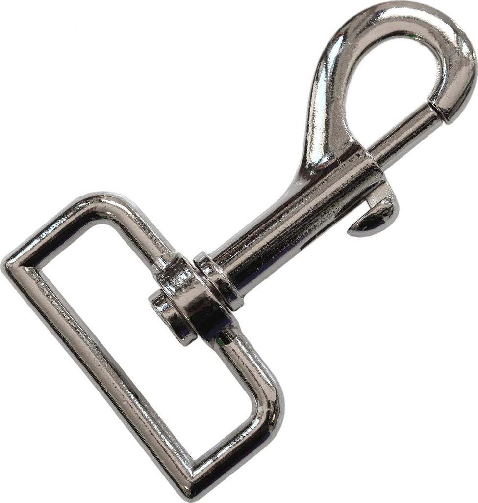 Karabiner Metall Karabinerhaken, silberfarben, verschiedene Größen, Größe:L - B 39mm L 80 mm