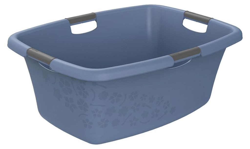 Rotho Wäschekorb 50L Flowers - Wäschesammler groß - Wäsche Produktbild 