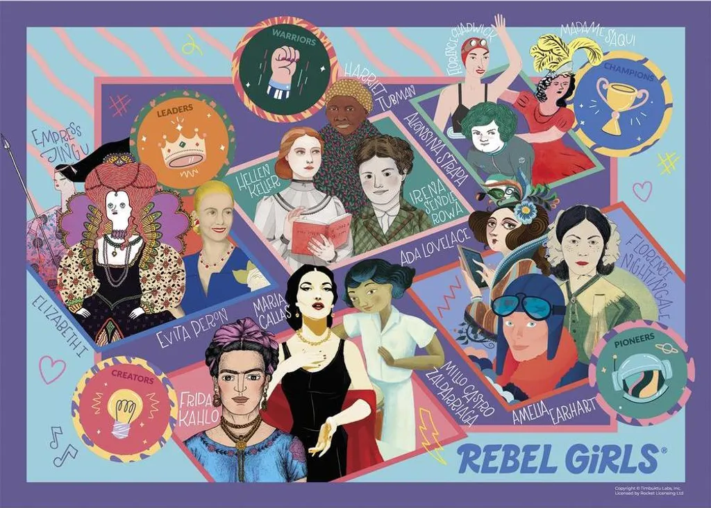 Casse-tête Rebel Girls Gibsons 100 pièces XXL - Carton recyclé épais