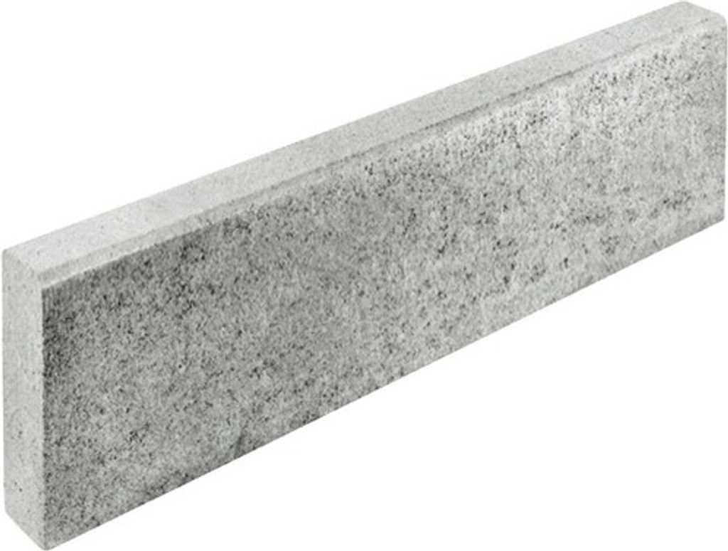 Beton Tiefbordstein grau einseitig gefast 100 cm x 8 cm x Produktbild 
