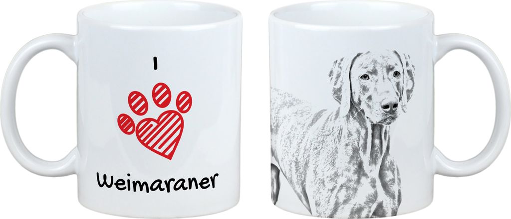 Weimaraner, Weimaraner Vorstehhund - Tasse mit Hund, entzückende Tasse mit Grafik, Geschenk mit Ihrem Foto von der Marke Art-Dog
