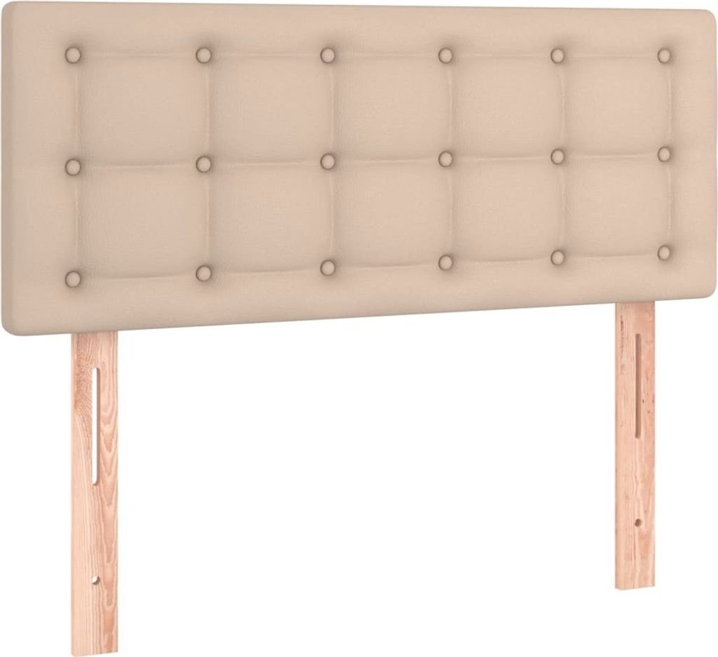 vidaXL Kopfteil Cappuccino-Braun 100x5x78/88 cm Kunstleder