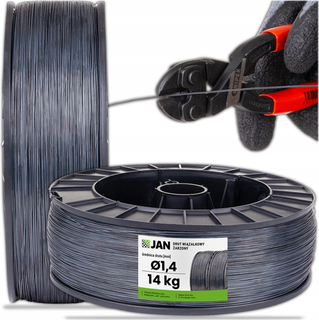 Bewehrungsdraht - Fi 1,4 Mm - Spule 14 Kg - Vergütet - Produktbild 