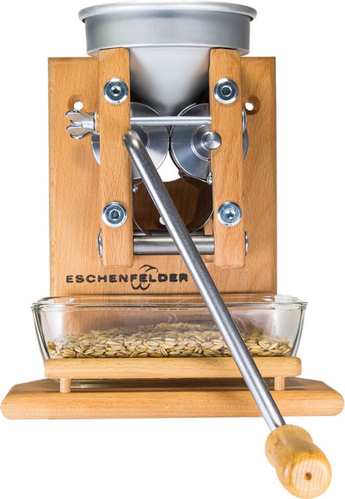Eschenfelder Korn-Quetsche Wandmodell mit Alutrichter Produktbild 