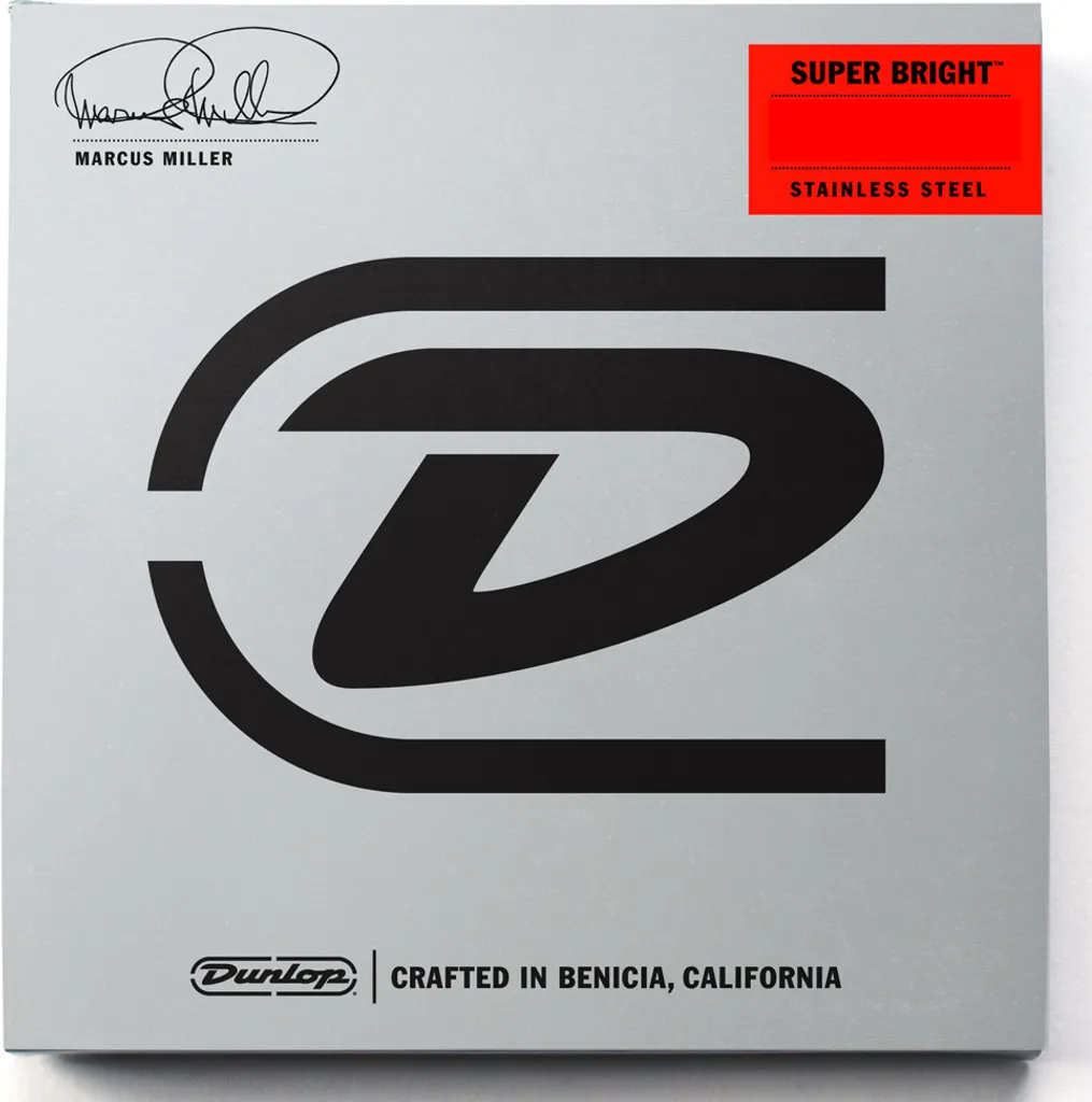 Dunlop Marcus Miller Super Bright Cordes de Basse Inox Clarté Optimale - 2