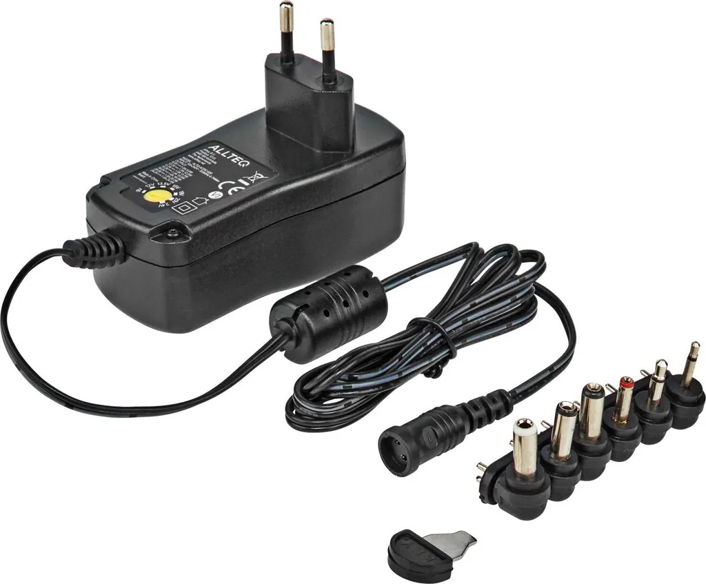 Chargeur universel Allteq 9V-24V pour petits appareils domestiques