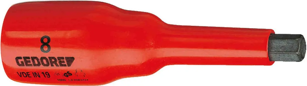 GEDORE VDE IN 19 8 mm - Bussola per Esagono Incassato 1/2" Professionale