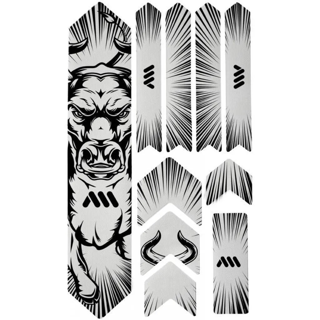 Protection Cadre VTT Contre les Pierres AMS Honeycomb Extra Bull Noir Mat