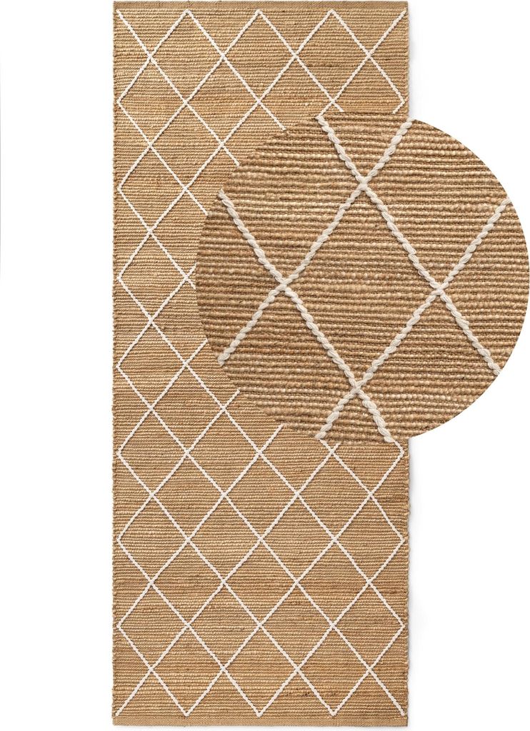Hanse Home Kunu Jute Teppich Kunu Natur Gold Weiß Produktbild 