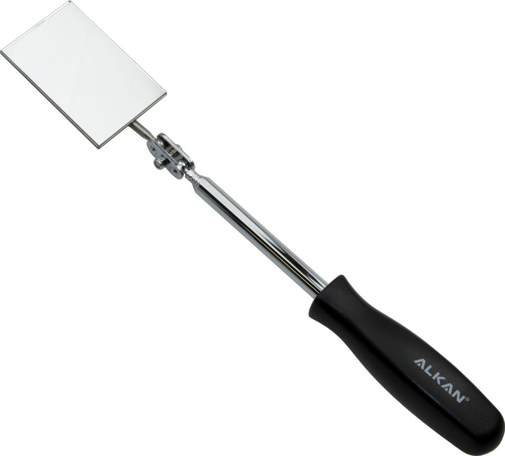 Teleskop-Spiegel Inspektionsspiegel Kontrollspiegel 65x43mm Profi Qualität L72cm