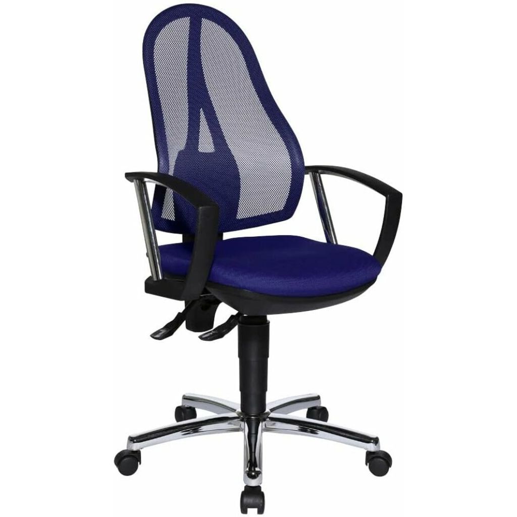 Topstar Bürostuhl Open Point P Plus, OP79A T38 blau, chrom Stoff