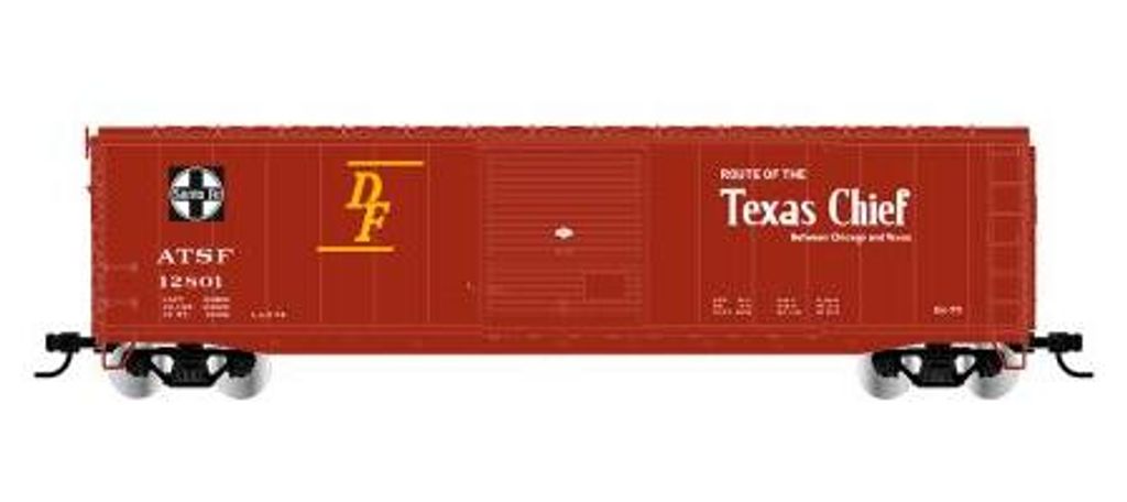 Rivarossi gedeckter Güterwagen Texas Chief ATSF Betriebsnr. 12850 HR6662D