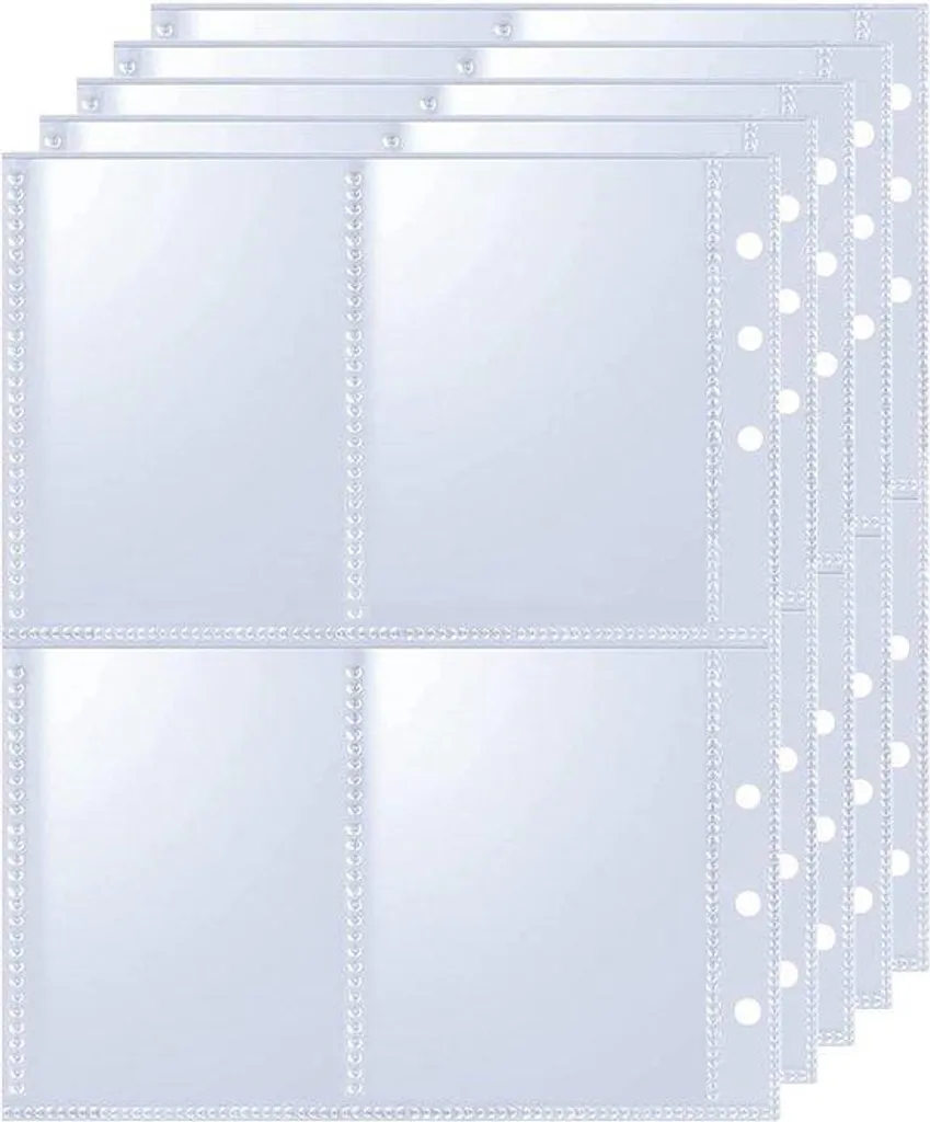 Pochettes de rangement fiches A5 pour révision et classeur 6 anneaux