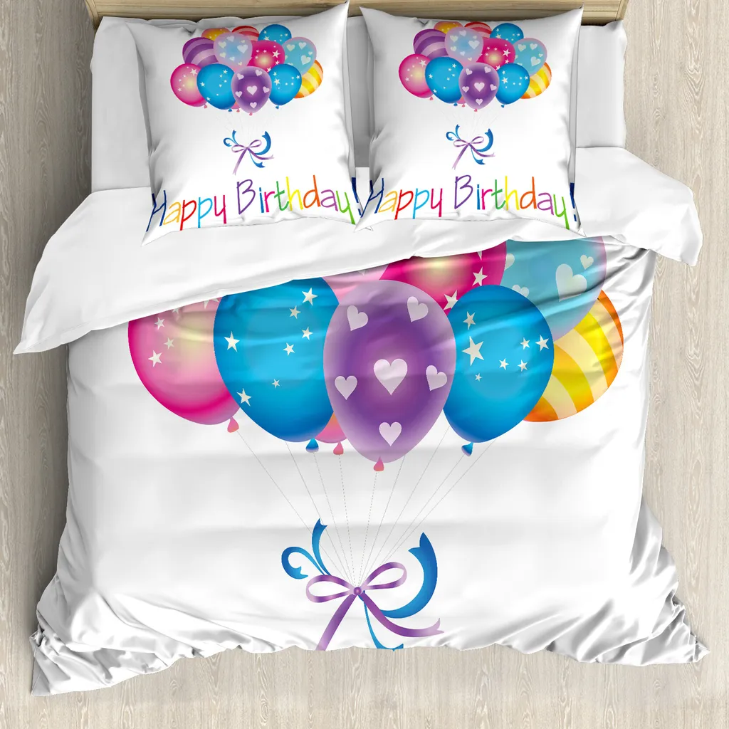 Copripiumino Artistico Cuori e Palloncini ABAKUHAUS - 155x220cm