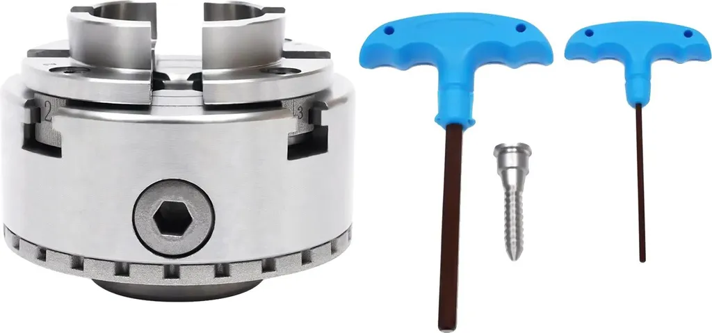 Mandrin auto-ajustable 4 mors en acier 40Cr haute résistance 2,4kg