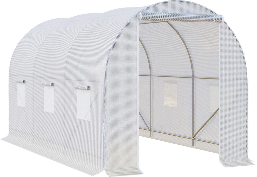 Szklarnia Outsunny 350x200x200cm, tunel foliowy na pomidory Zdjęcie produktu 