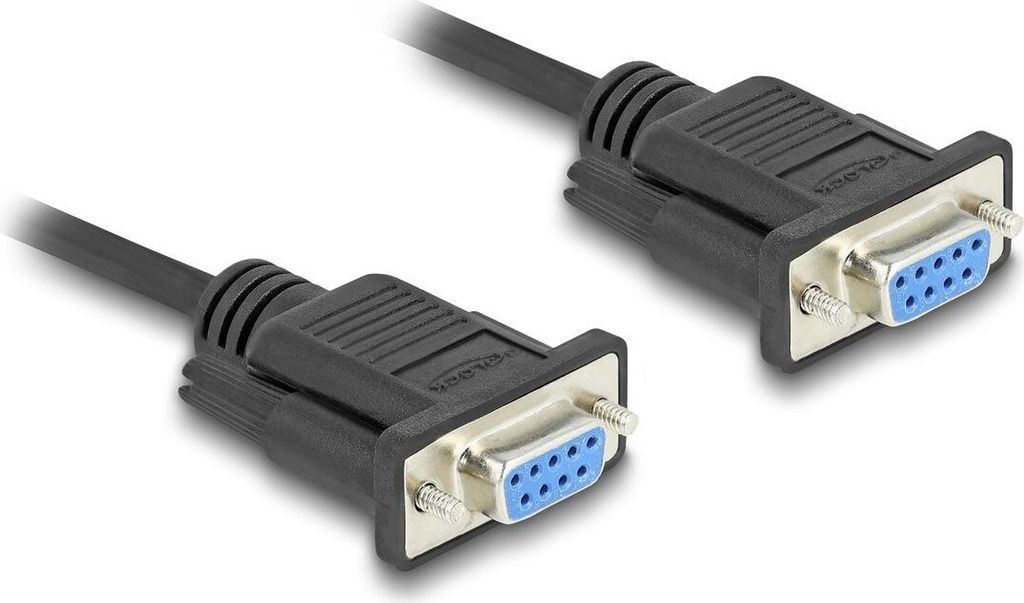 DELOCK Kabel Seriell D-Sub9 3m Bu/Bu mit schmalem St-Gehäuse