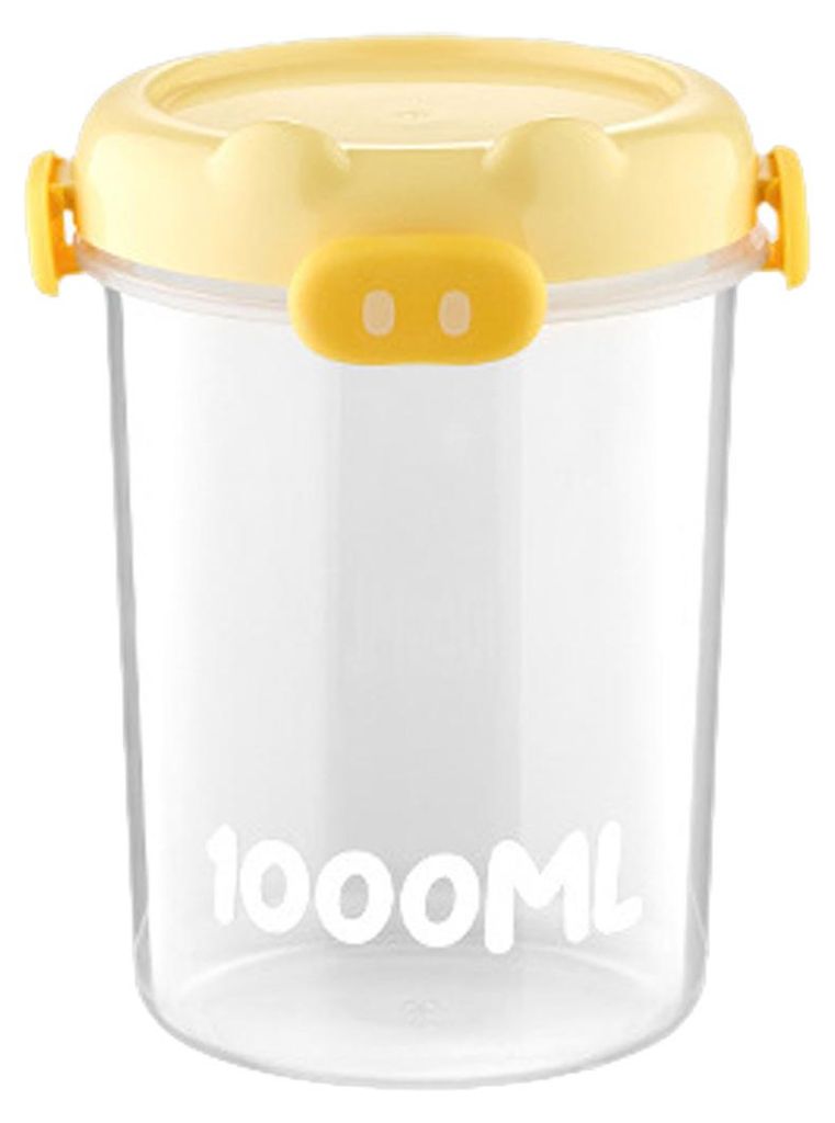 Versiegeltes Glas mit starkem Feuchtigkeitsschutz, Deckel in Schweinchenform, transparenter Korpus, verschiedene Größen, Küchenvorratsglas