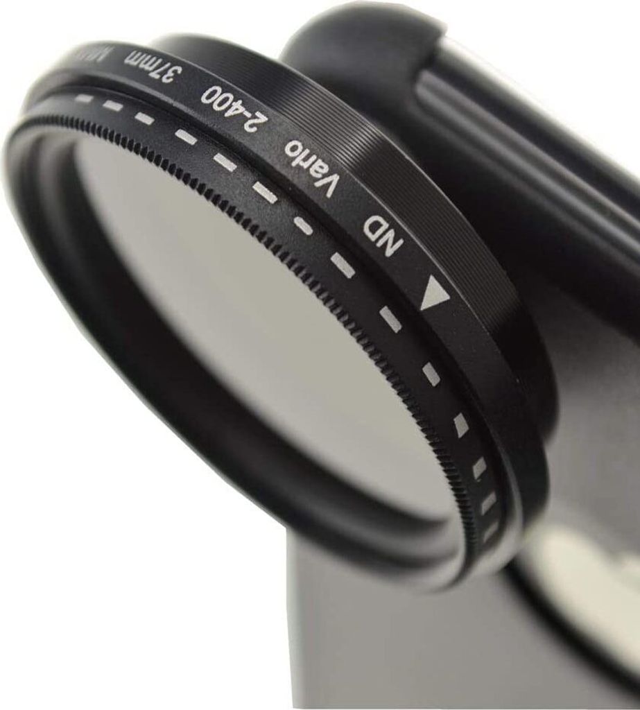 System-S Vario Graufilter ND-Filter ND2-400 37mm Linse Objektiv für iPhone 11 Pro Max