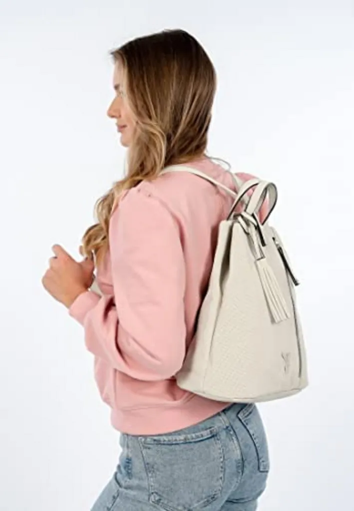 SURI FREY Romy Backpack : Sac à Dos de Loisirs Ecru Style Polyvalent - 6