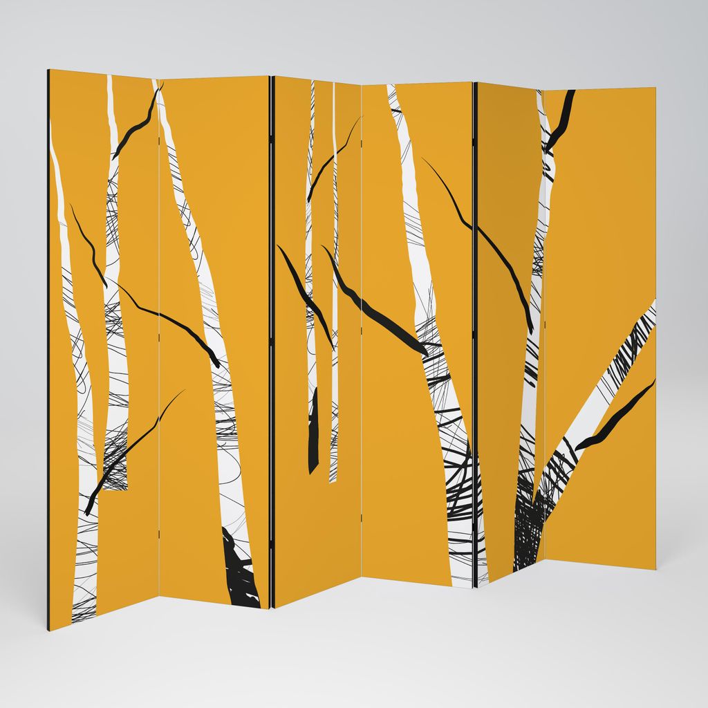 SpaceRebels Paravent Raumteiler - 6-teilig Raumtrenner, Druck 2-Seite - Raumtrenner - Trennwand Wohnung - Room Divider - Spanische Wand Deko Modern...