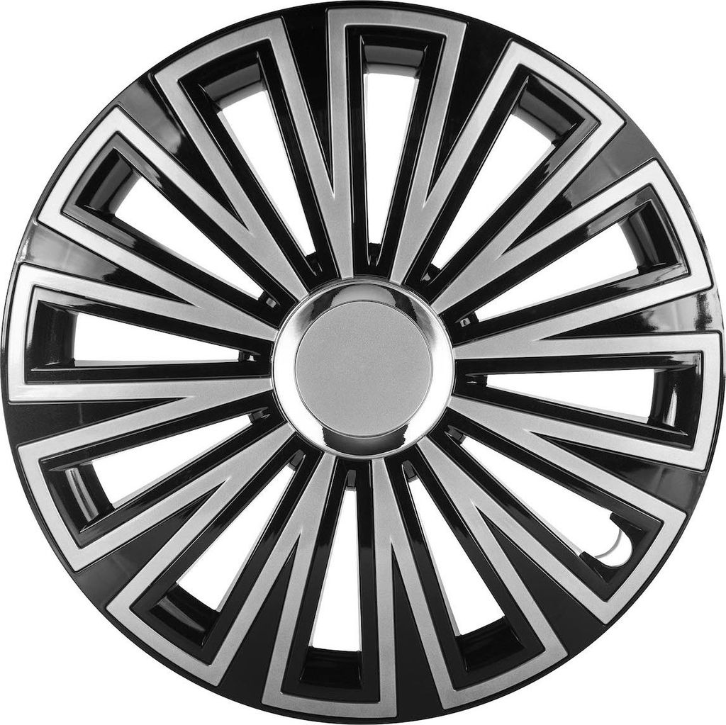 Autofelgenabdeckung SUNSET 16" schwarz-silber für Produktbild 