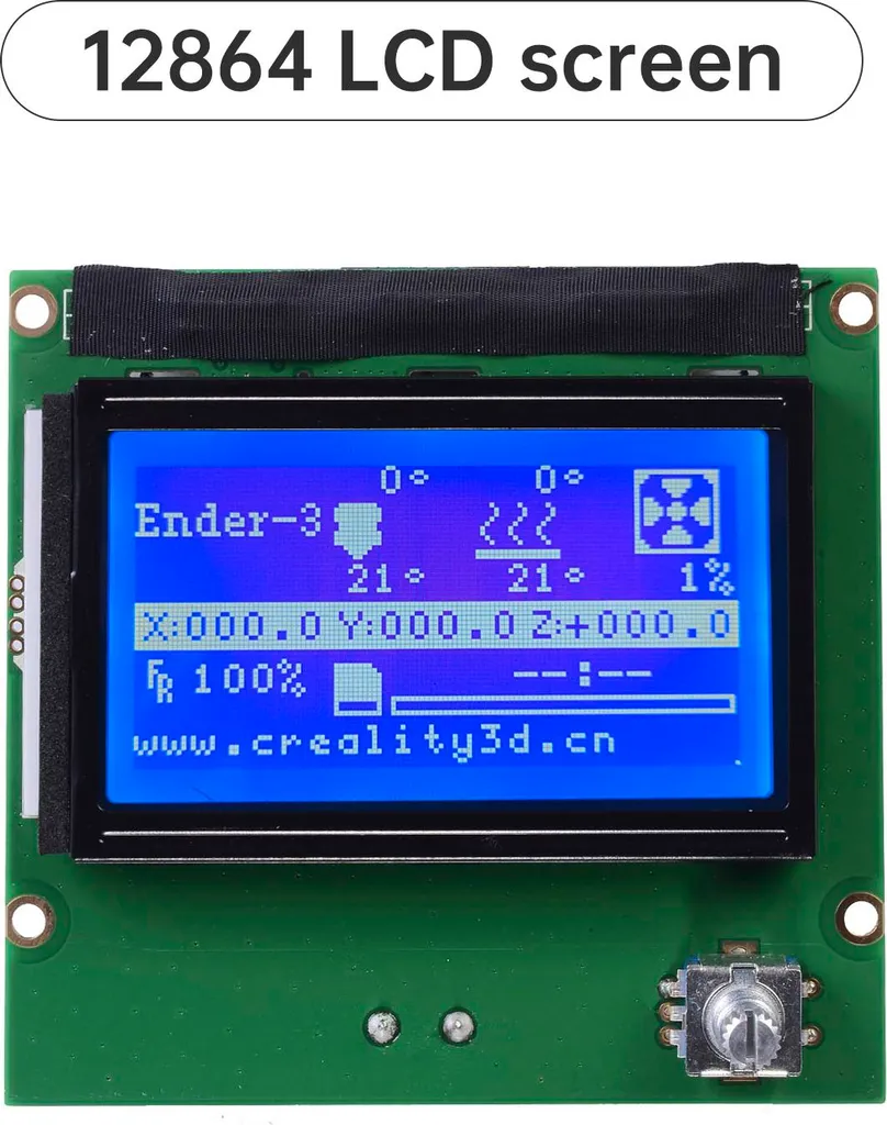 Écran LCD 12864 Haute Résolution Compatible Ender 3 et Ender 3X - 5
