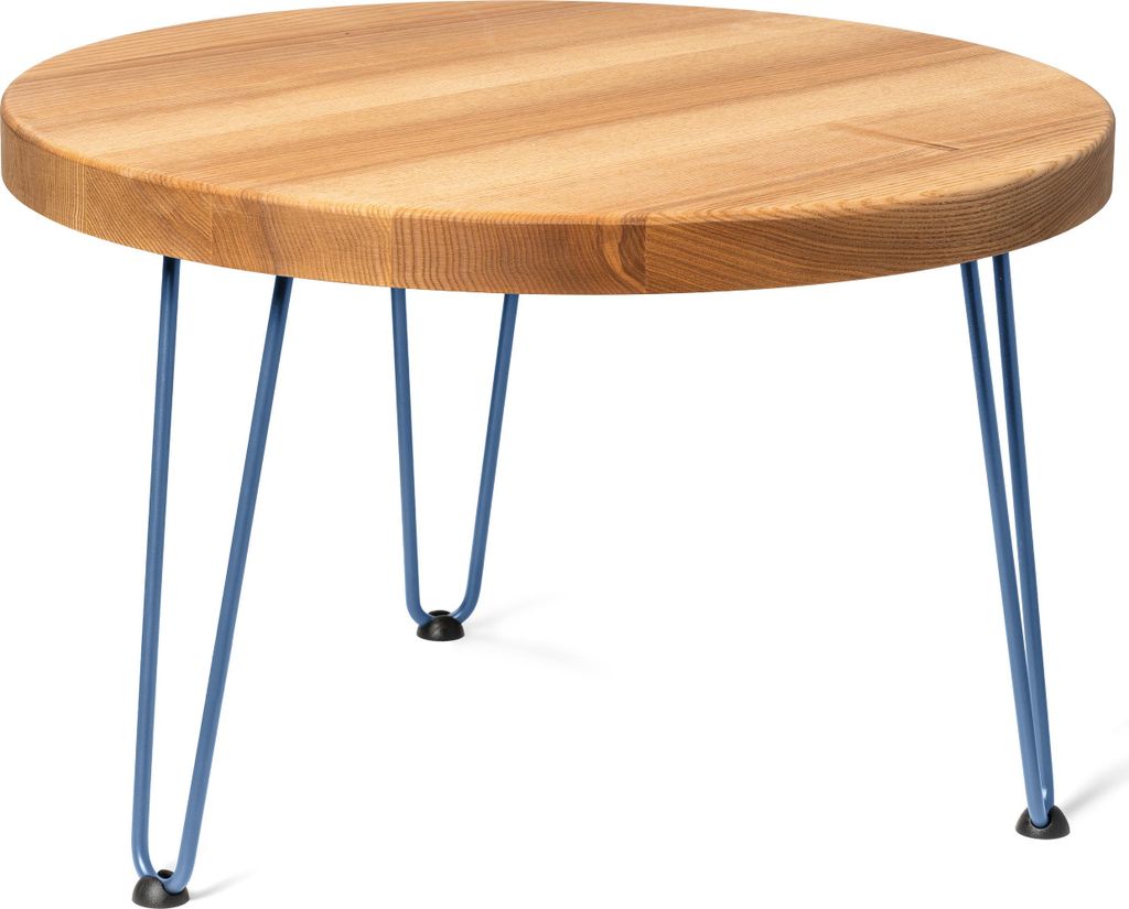 LAMO Manufaktur Couchtisch rund aus Holz 60 cm | Beistelltisch couch | Nachttisch Holz, Wohnzimmertisch klein, Kaffeetisch | Stärke: 40 mm, Farbe:...