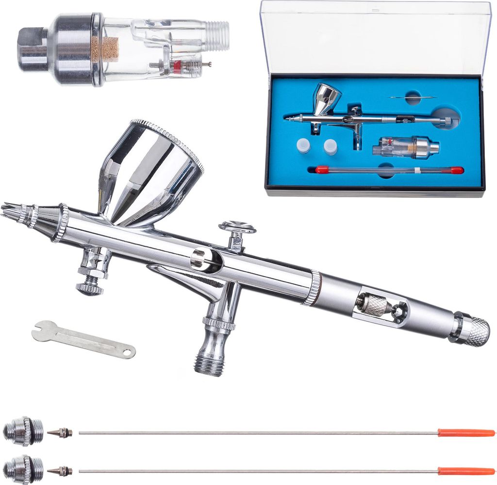 Airbrush pistole se 3 tryskami a vzduchovým filtrem Obrázek produktu 