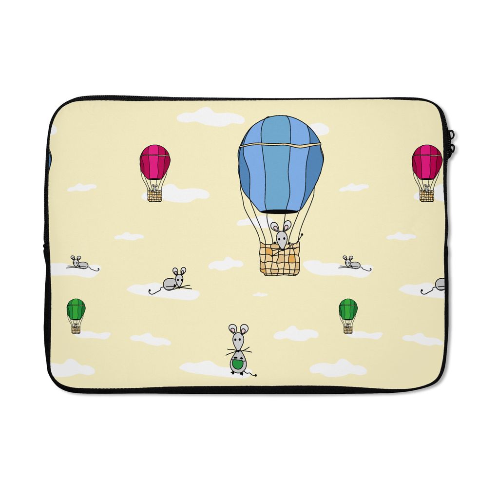 MuchoWow Laptop Hülle 14 ZollMuster - Maus - Luftballon Laptoptasche - Laptoptasche - Stoßsicher - Schutzhaube