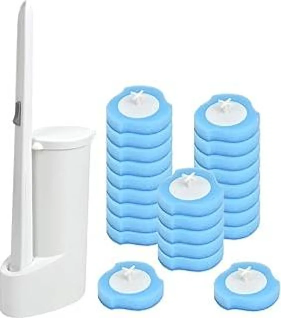 TIMESETL Sistema Pulizia WC con 24 Ricambi | Design e Igiene