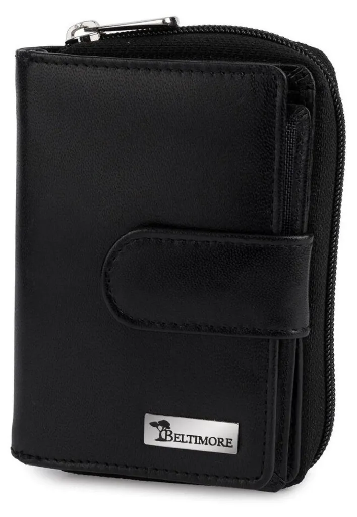 Portefeuille Beltimore A02black80067 en cuir noir avec protection RFID